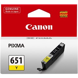 Canon CLI651Y Ink Cartridge Yellow