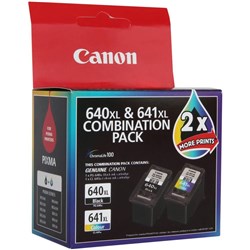 Canon PG640XL and CL641XL Ink Cartridge Twin Pack