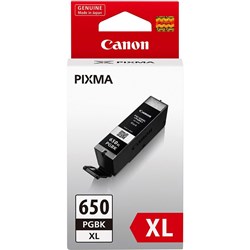 Canon PGI650XLBK Ink Cartridge High Yield Black