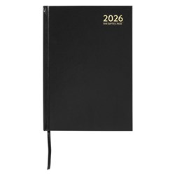 Cumberland Classic Diary A5 Day To Page Casebound Black