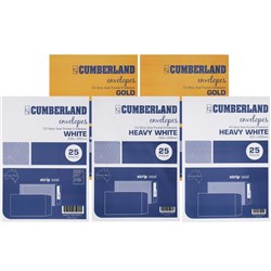 Cumberland Envelope Pocket C4 Strip Seal Plain Gold Pack Of 25