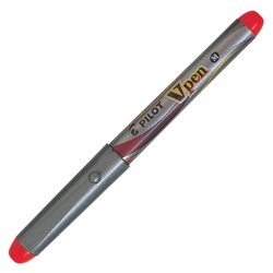 PILOT SVP 4M FOUNTAIN V PEN Disposable Red