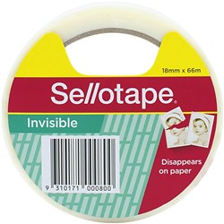 Sellotape Finishing Tape Matt 18mm x 66m Invisible Tape
