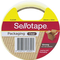 Sellotape Packaging Tape 24mmx50m Hot Melt Adhesive Clear