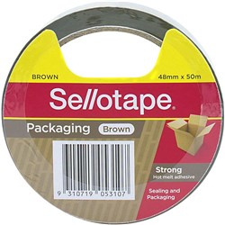 Sellotape Packaging Tape 48mmx50m Hot Melt Adhesive Brown