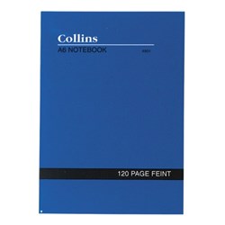 Collins Notebook A6 120 Page Ruled 120 Page
