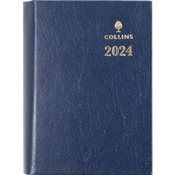 Collins Sterling Diary Day To A Page A7 With Pencil Blue