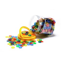 Learning Can Be Fun Transparent Counters Jar 1000