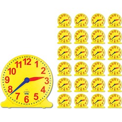 Learning Can Be Fun Clocks 24 Student 1 Teacher Pack of 25