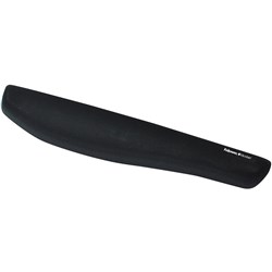 Fellowes Keyboard Wrist Rest Plush Touch Microban Black