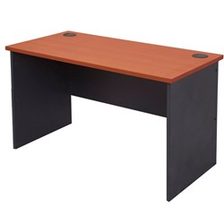 Rapid Worker Straight Desk 1200mm x 600mm Cherry & Ironstone