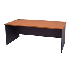 Rapid Worker Straight Desk 1500mm x 750mm Cherry & Ironstone