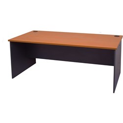 Rapid Worker Straight Desk 1800mm x 750mm Cherry & Ironstone