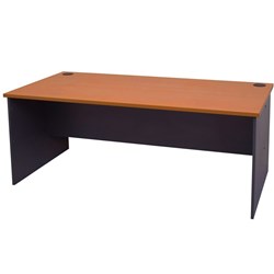 Rapid Worker Straight Desk 1800mm x 900mm Cherry & Ironstone