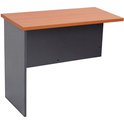 Rapid Worker Desk Return 1200W x 600D Cherry & Ironstone