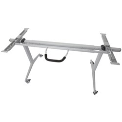 Mobile Flip Top Table Frame Only Expandable to Suit Tops 1500W to 1800W Silver Grey