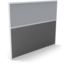 Rapid Screen 1250mm High 1500mm Wide Grey & Ironstone