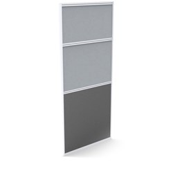 Rapid Screen 1650mm High 750mm Wide Grey & Ironstone