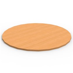 Rapidline Melamine Round Table Top Only 25mm Thick 900mm Diameter Beech
