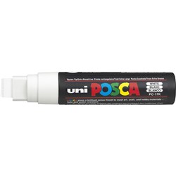 Uni PC-17K Posca Paint Marker 15.0mm Broad Chisel White
