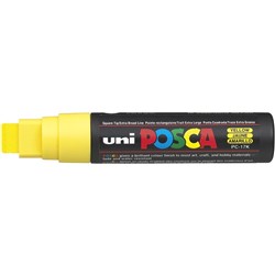 Uni PC-17K Posca Paint Marker 15.0mm Broad Chisel Yellow