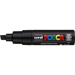 Uni PC-8K Posca Paint Marker 8.0mm Chisel Black