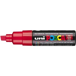 Uni PC-8K Posca Paint Marker 8.0mm Chisel Red