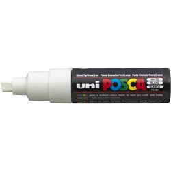 Uni PC-8K Posca Paint Marker 8.0mm Chisel White