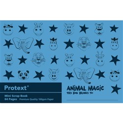 Protext Poly Mini Scrapbook 245 x 165mm Animal Magic 100gsm 64 Page