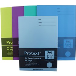 Protext Exercise Book A4 9mm Dotted Thirds 48 Page - Beetle