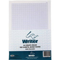 Writer A4 Exam Paper 2mm Graph Portrait 500 Sheets