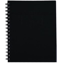 Spirax 511 Hard Cover Notebook A5 200 Page Black