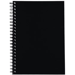 Spirax 512 Hard Cover Notebook A4 200 Page Black