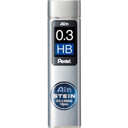 Pentel Ain Stein Leads Refill C273 0.3mm HB Tube Of 15
