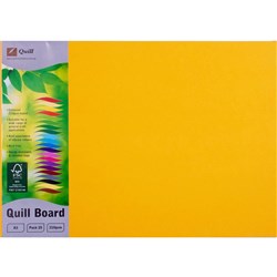 Quill Board A3 210gsm Sunshine Pack of 25
