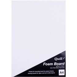 Quill Foam Board A4 White Corflute