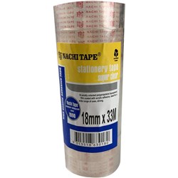 Nachi 630 Stationery Tape Transparent 18mm x 33m Pack of 8