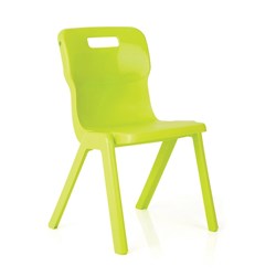 Titan Stackable Student Chair 350mm High Suits Age 5-7 Lime Shell