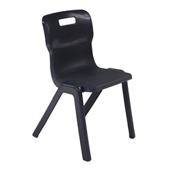 Titan Stackable Student Chair 430mm High Charcoal Shell