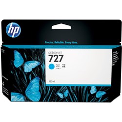 HP B3P19A 727 Ink Cartridge Cyan