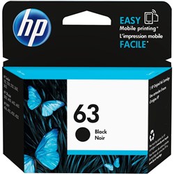 HP F6U62AA 63 Ink Cartridge Black