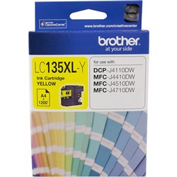 Brother LC135XLY Ink Cartridge High Yield Yellow