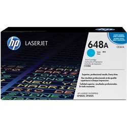 HP 648A Toner Cartridge Cyan CE261A