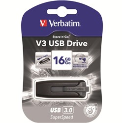 Verbatim Store 'n' Go Version 3 USB 16GB Grey