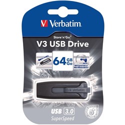 Verbatim Store 'n' Go Version 3 USB 64GB Grey