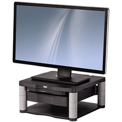 Fellowes Monitor Riser Plus 5 Adjustments With Drawer Graphite