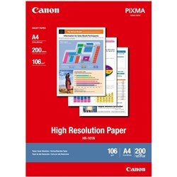 Canon HR-101N A4 106Gsm High Resolution Paper Pack of 200