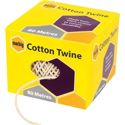 Marbig String & Twine Cotton Twine 80 Metres Natural