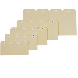 Esselte Shipping Tags No 5 60x120mm Buff Box Of 1000