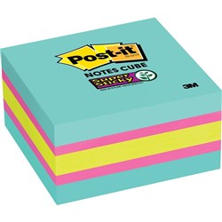 Post-It 2027-RCR Memo Cubes 76x76mm Summer Brights 400 Sheet